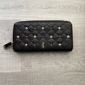 Juicy Couture Black and Gold Wallet Y2K style